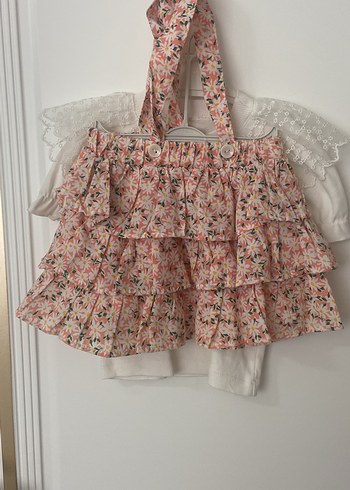 Kız Çocuk Pembe Nakışlı Salaş Elbise - Görsel 4