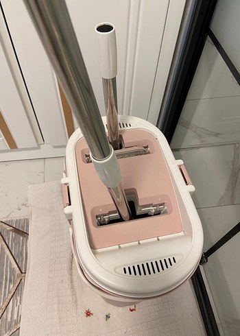 Vip Ahmet Pembe Pastel Temizlik Kovası ve Mop Seti - Görsel 6