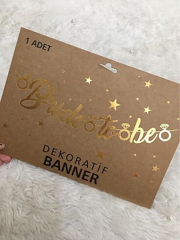 Bride-gelin altın Gold Banner duvar yazısı