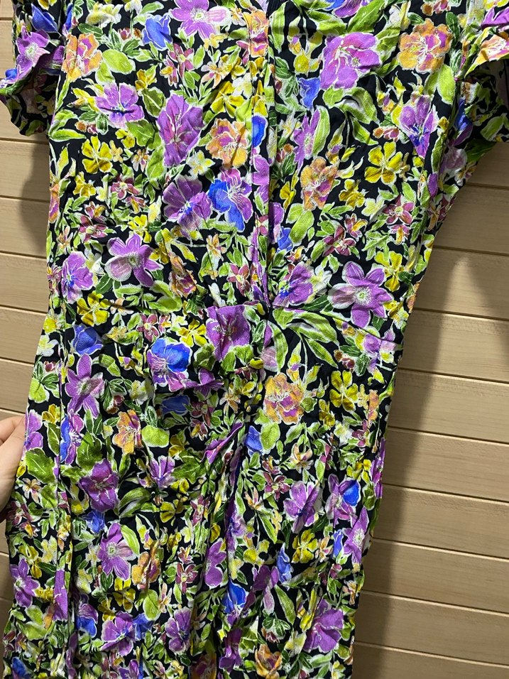 Çiçek Desenli Bohem Kadın Tulum - Görsel 2