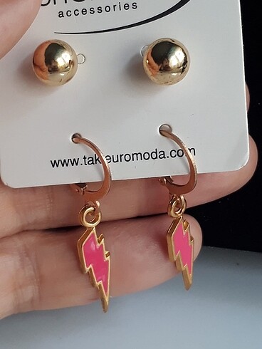 Beden Euromoda şimşek küpe