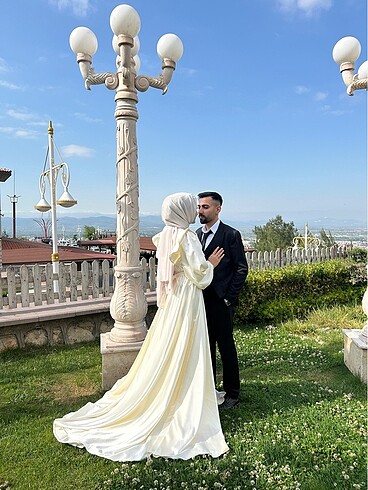 s Beden beyaz Renk Nikah elbisesi