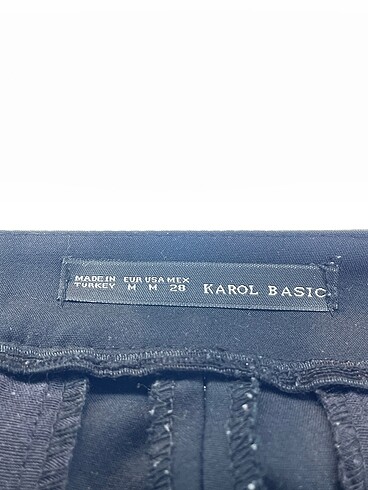 m Beden siyah Renk PreLoved Kumaş Pantolon %70 İndirimli.