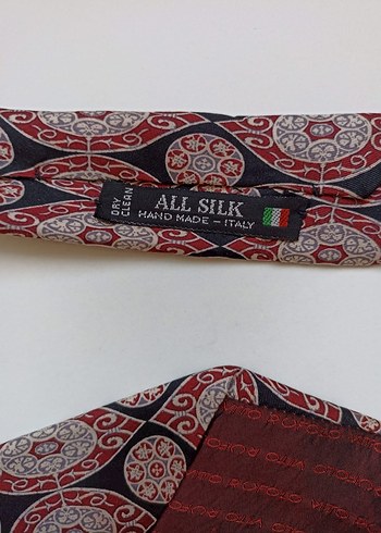 Diğer Bordo Vintage İtalyan İpek Kravat