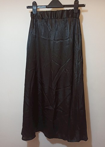 Kadın Siyah Uzun Drapeli Gotik Etek - Görsel 3