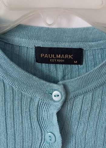 Mint Yeşili Düğmeli Hırka - Görsel 3