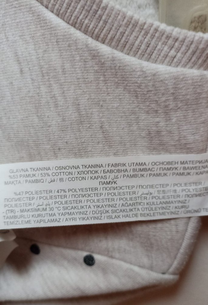 Kız Çocuk Gri Baskılı Uzun Kollu Sweatshirt - Görsel 4
