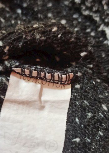 Gri Kadın Boğazlı Triko Kazak - Görsel 4