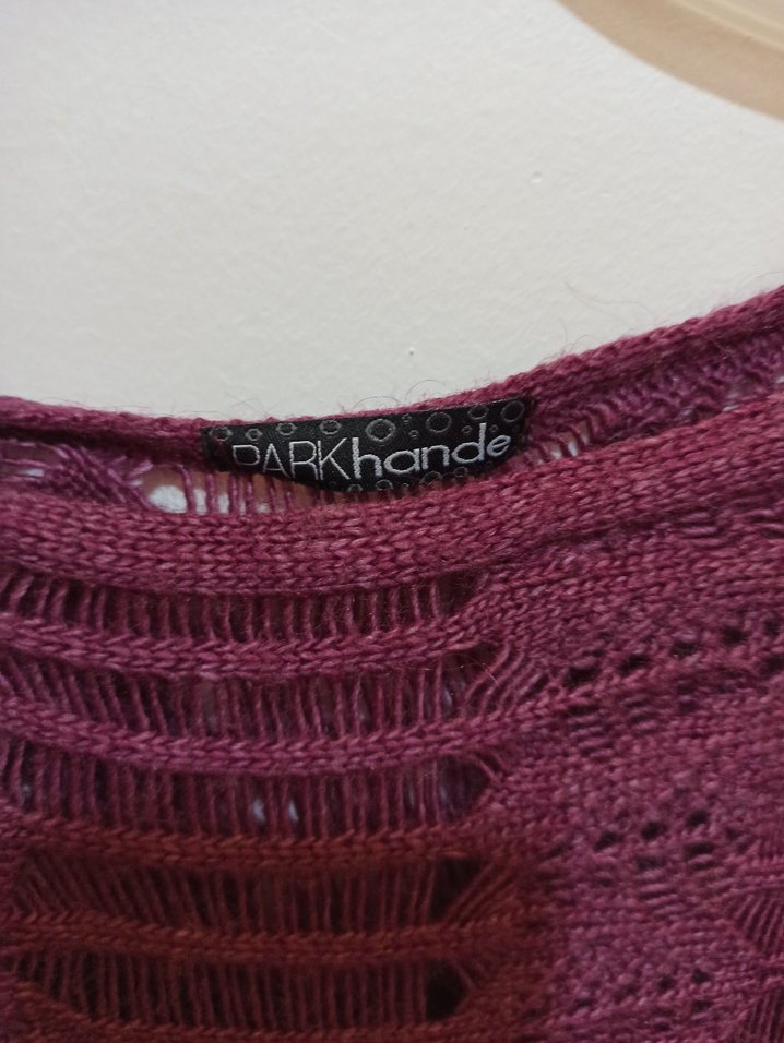 Bohem Yaka Detaylı Triko Kazak - Görsel 4