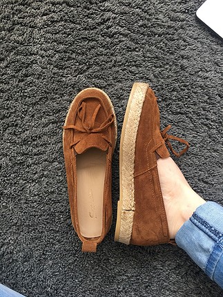 36 Beden Taba süet loafer