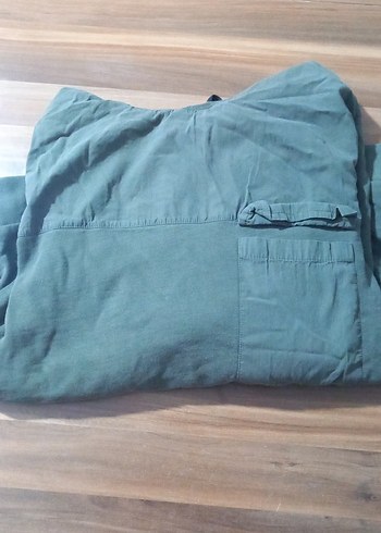 Gri Kapüşonlu Cepli Kadın Sweatshirt - Görsel 2