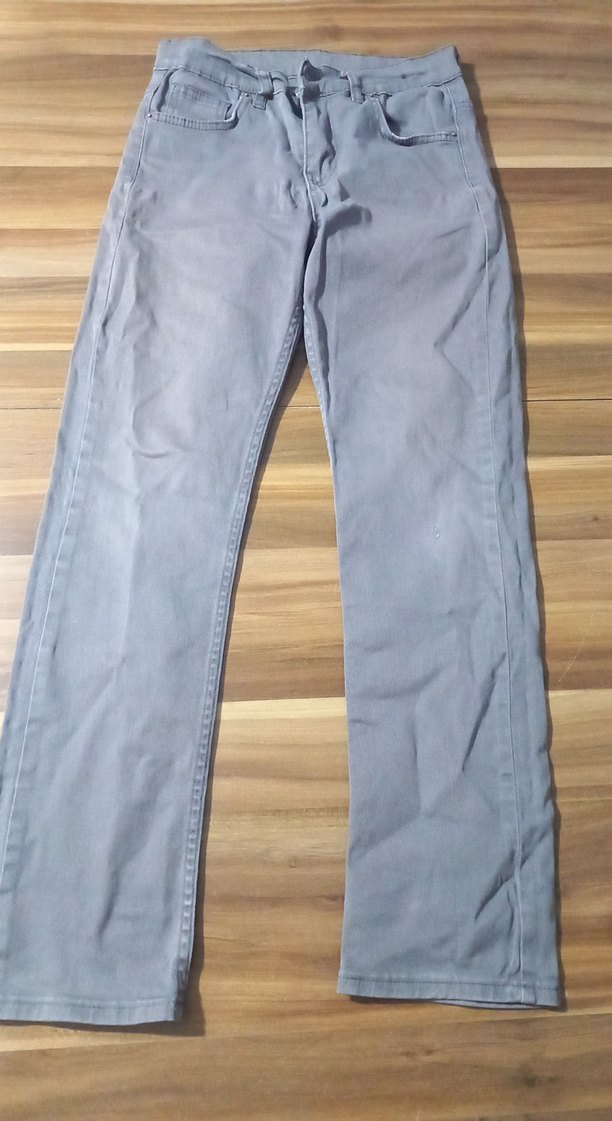 Gri Erkek Denim Pantolon Regular Fit - Görsel 2