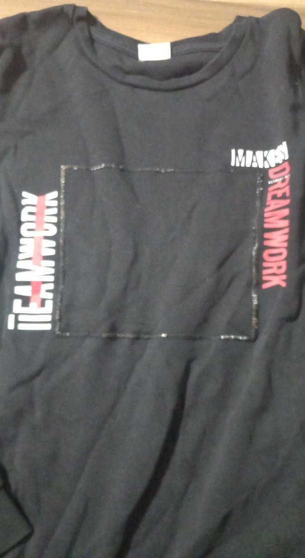 Erkek Siyah Denim Sweatshirt - Görsel 2