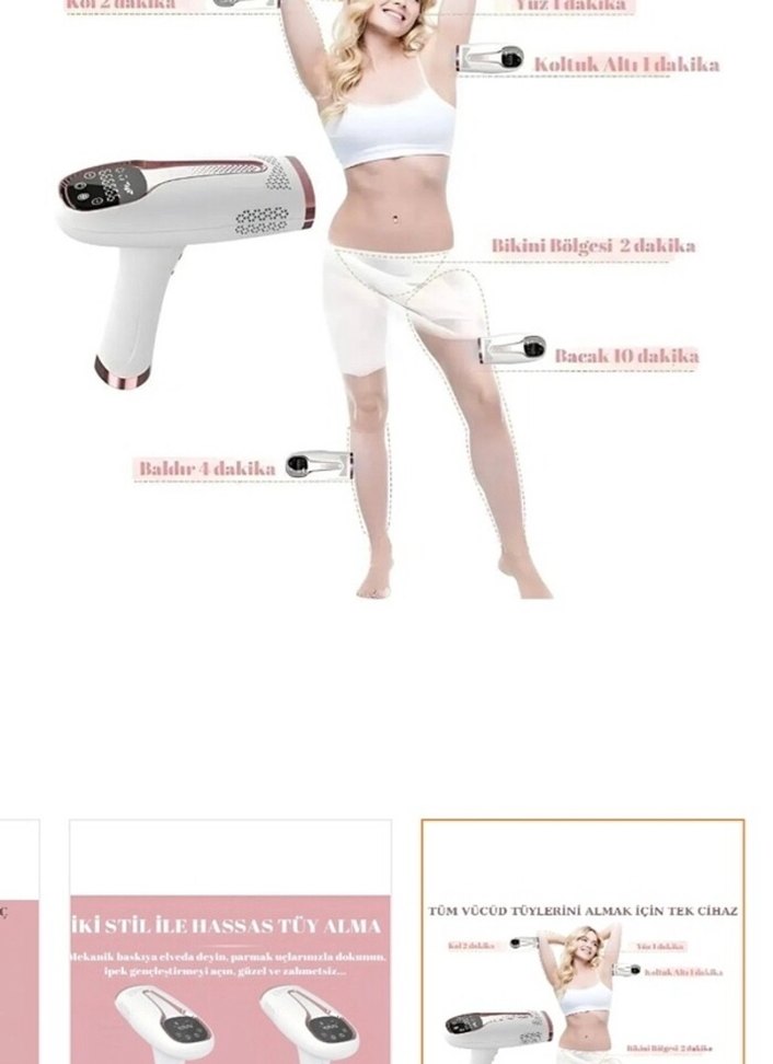 Riomi IPL Buz Lazer Epilasyon Cihazı Beyaz - Görsel 2