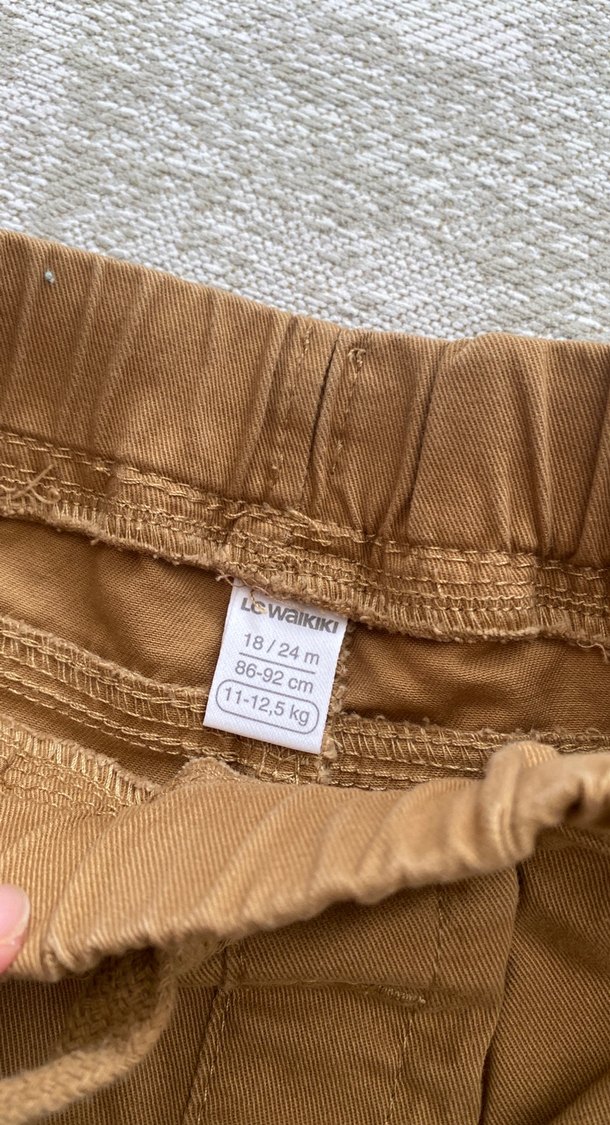 Erkek Çocuk Koyu Kahverengi Pamuklu Bol Pantolon - Görsel 2