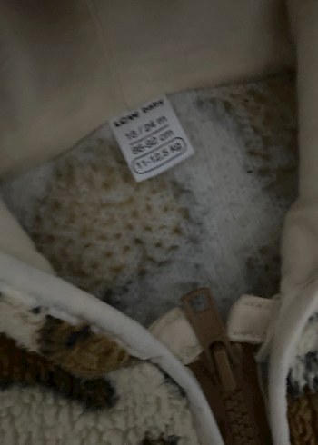 Kapüşonlu Erkek Çocuk Kahverengi Desenli Mont - Görsel 2