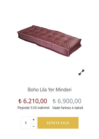 Boho gül kurusu Renkli Etnik Desenli Yer Minderi - Görsel 2