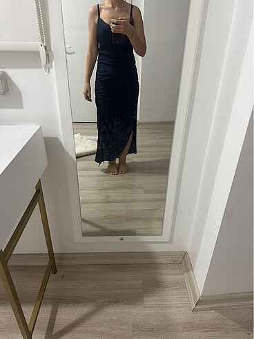xs Beden Saten elbise