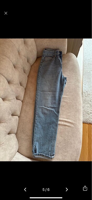 36 Beden mavi Renk H&M Jean Yüksek Bel