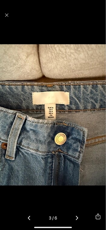36 Beden H&M Jean Yüksek Bel