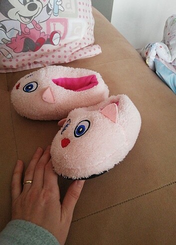 25 Beden pembe Renk Kız çocuk ev ayakkabısı 