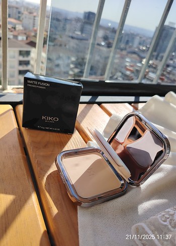 KIKO Matte Fusion Mat Pudra Bej - Görsel 2
