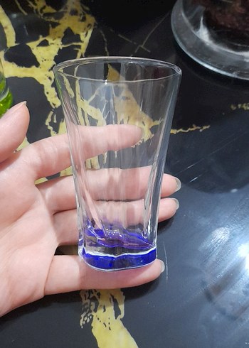 Beden çeşitli Renk Renkli Mini Cam Bardak Seti