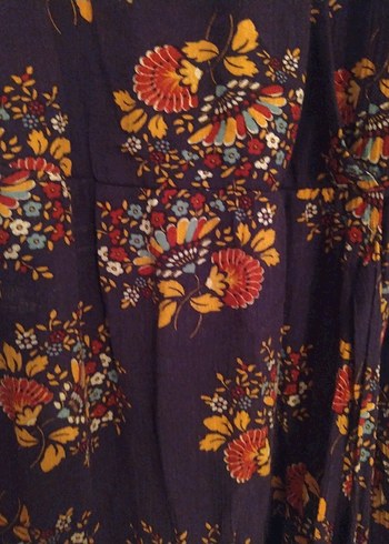 Bohem Bordo Uzun Salaş Elbise - Görsel 4