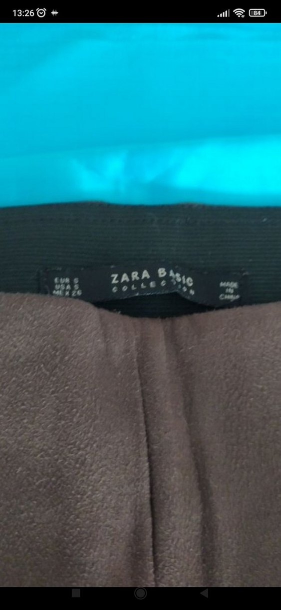 Kadın Kahverengi Süet Kumaş Pantolon - Görsel 2