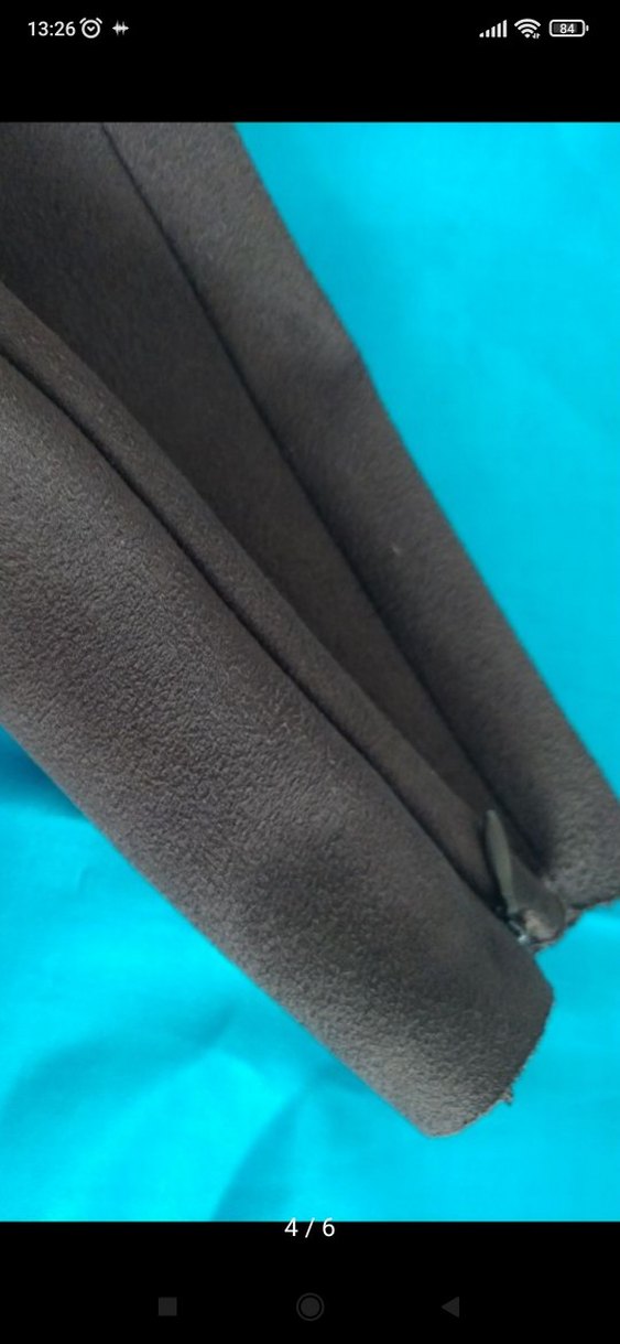 Kadın Kahverengi Süet Kumaş Pantolon - Görsel 3