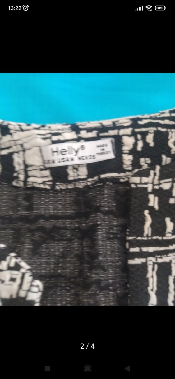 Uzun Kesim Ekoseli Kadın ceket - Görsel 2