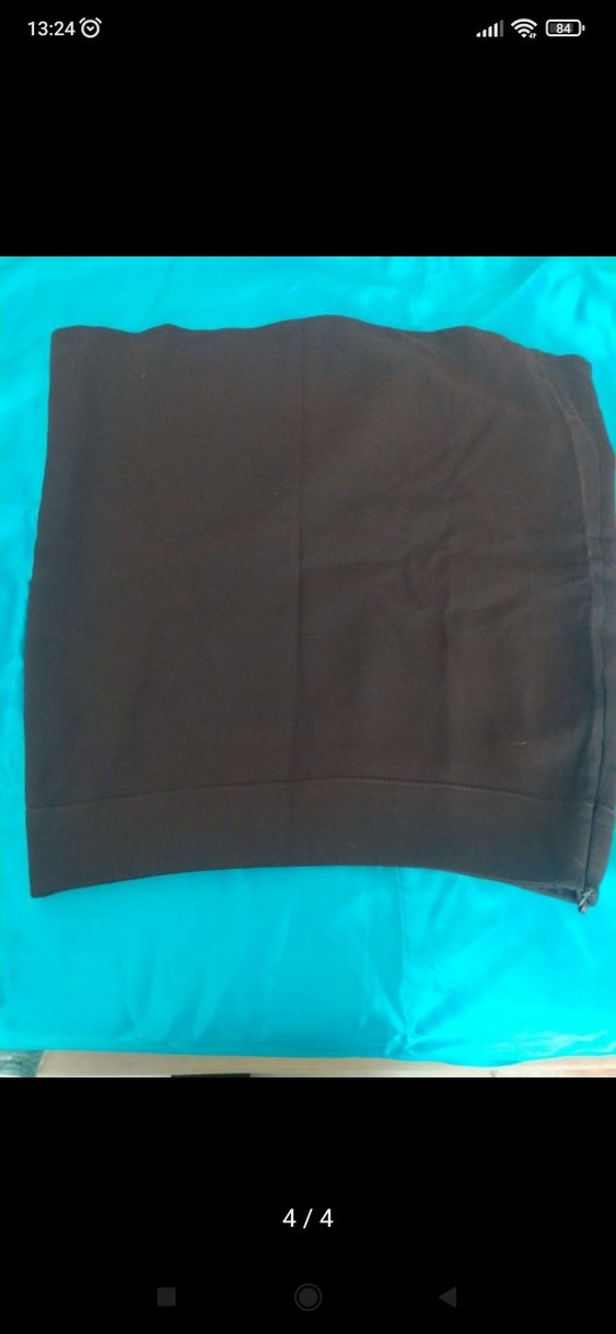 Nakışlı Siyah Uzun Hamile Etek - Görsel 3