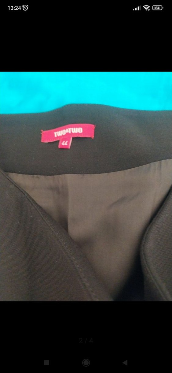 Nakışlı Siyah Uzun Hamile Etek - Görsel 2