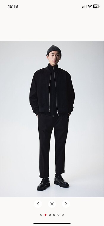 Regular fır pilot ceket H&M