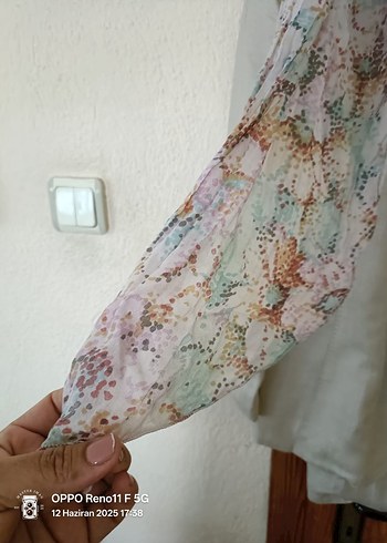 46 Beden ten rengi Renk bayan pantolonlu blazer takım