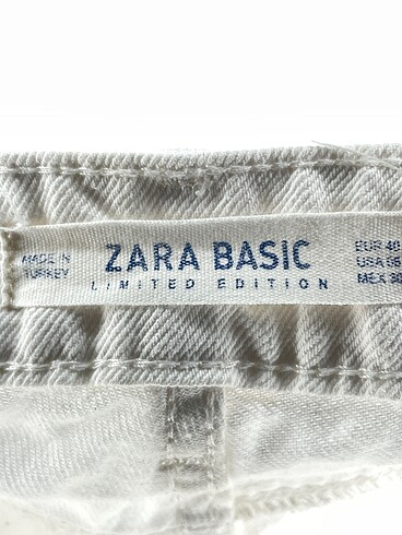 40 Beden beyaz Renk Zara Jean / Kot %70 İndirimli.
