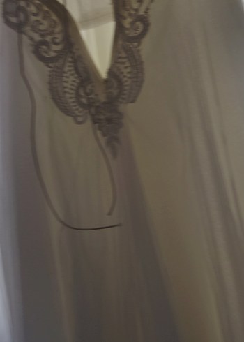 Askılı Straplez Uzun Beyaz Prenses Gelinlikler - Görsel 7