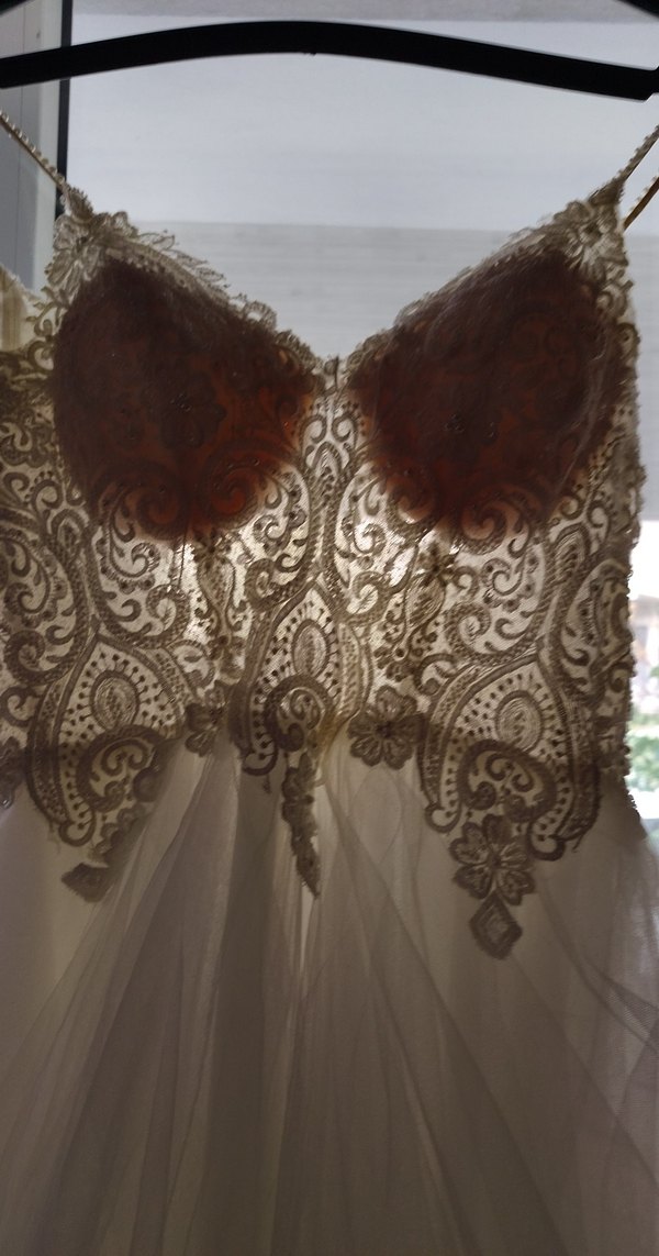 Askılı Straplez Uzun Beyaz Prenses Gelinlikler - Görsel 4