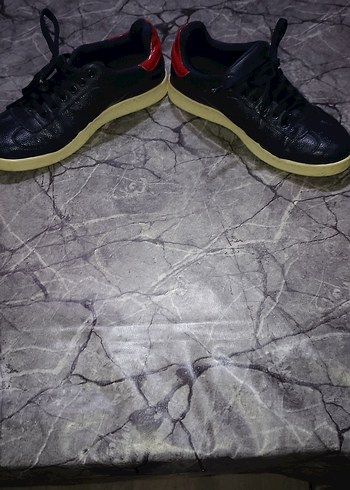 Erkek Lacivert Spor Ayakkabı Velcro Detaylı - Görsel 2