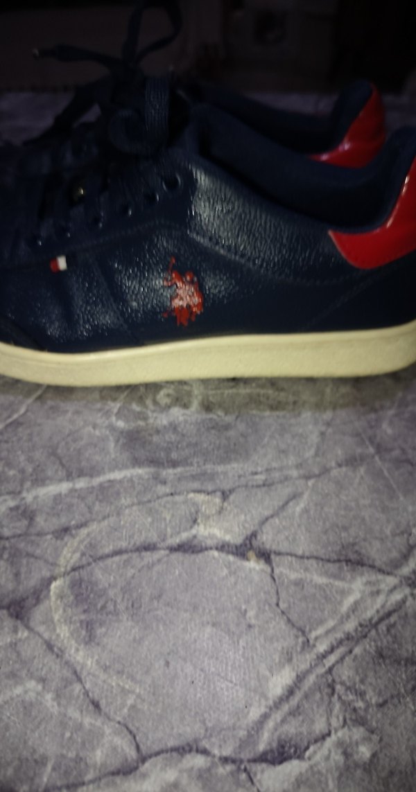 Erkek Lacivert Spor Ayakkabı Velcro Detaylı - Görsel 3