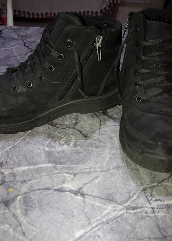 Gri Siyah Tokalı Erkek Goth Botları - Görsel 3