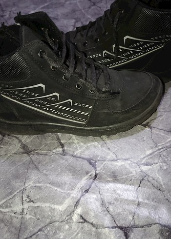 Gri Siyah Tokalı Erkek Goth Botları - Görsel 7