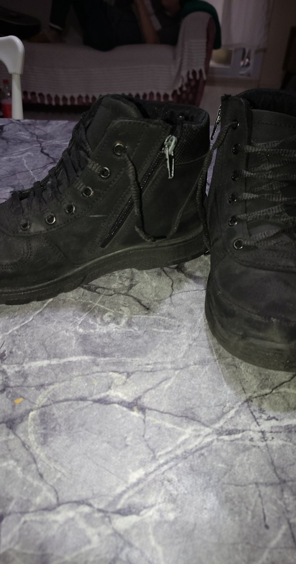 Gri Siyah Tokalı Erkek Goth Botları - Görsel 3