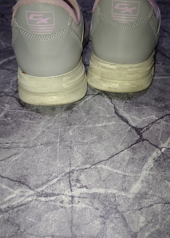 Kız Çocuk Pembe Gri Bağcıklı Spor Ayakkabı - Görsel 7