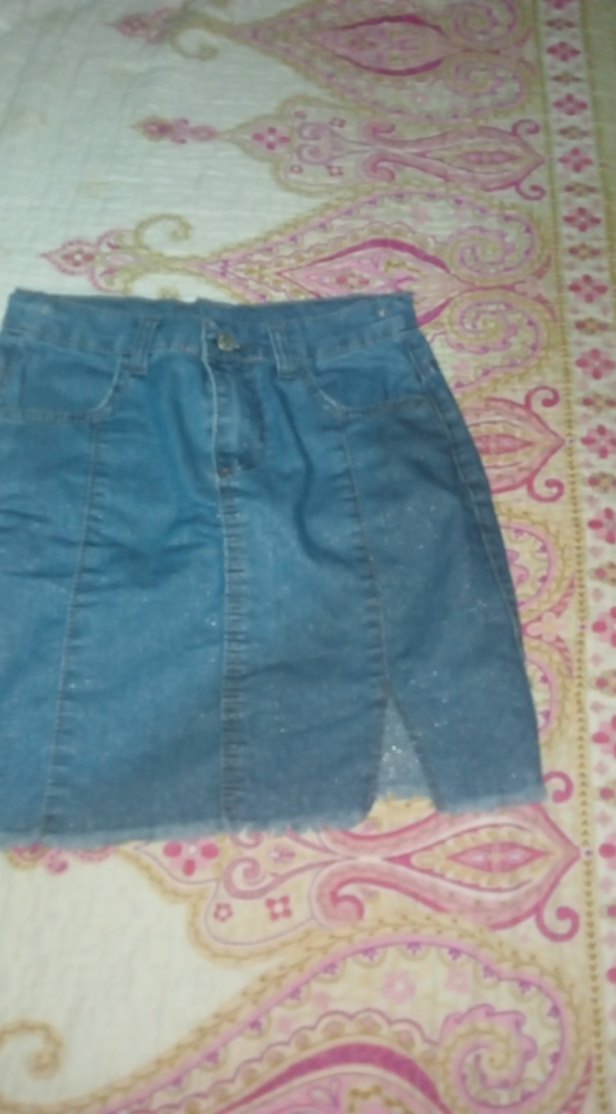 Kadın Mavi Denim Midi Etek - Görsel 2