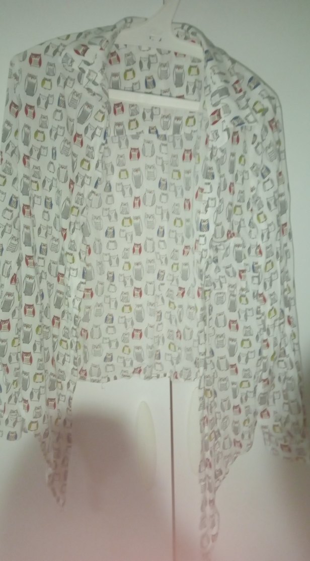 Beyaz V Yaka Bohem Uzun Kollu Gömlek - Görsel 3