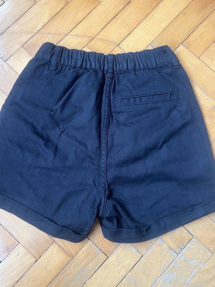 Kadın Siyah Mini Şort - Görsel 2