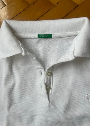 Çocuk Beyaz Düğmeli Polo Tişört - Görsel 3