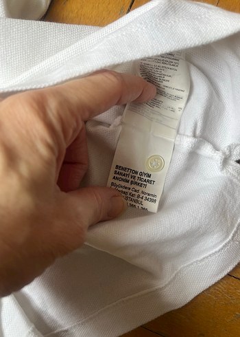 Çocuk Beyaz Düğmeli Polo Tişört - Görsel 4