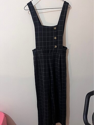 Siyah ekoseli tulum #mango #zara
